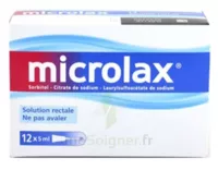 Microlax Sorbitol Citrate Et Laurilsulfoacetate De Sodium S Rect En Récipient Unidose 12récip-unidoses-can/5ml à VILLEFONTAINE