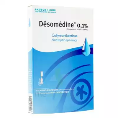 Desomedine 0,1 % Collyre Sol 10fl/0,6ml à VILLEFONTAINE