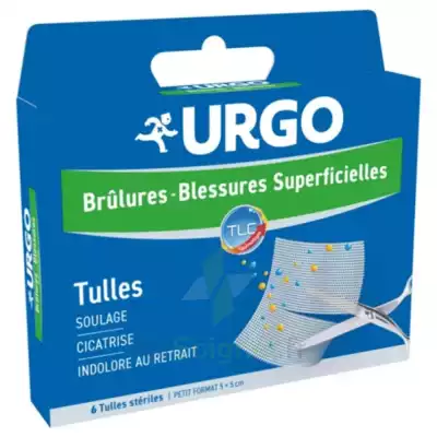 Urgo Brûlures - Blessures Superficielles Tulles Petit Format 5x5cm B/6 à VILLEFONTAINE